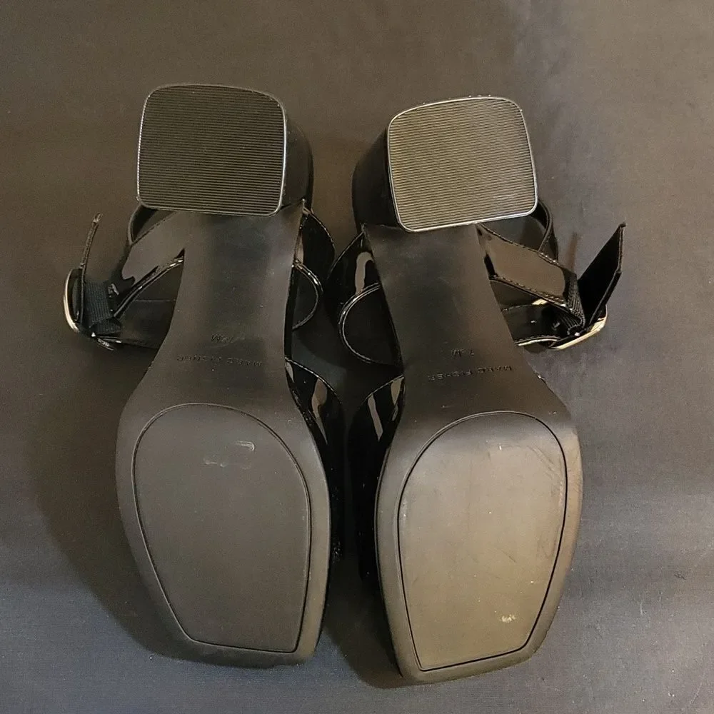 BRAND NEW MARC FISHER WOMEN'S GRADUATE BLOCK HEEL DRESS SANDAL R3